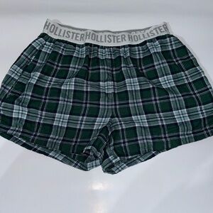 Hollister Green Boxer Shorts - Size XS